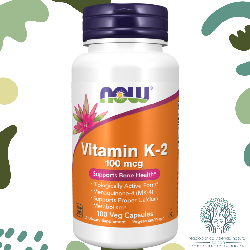 Capsulas Vitamina K2 100 unidades NOW  - Imagen principal