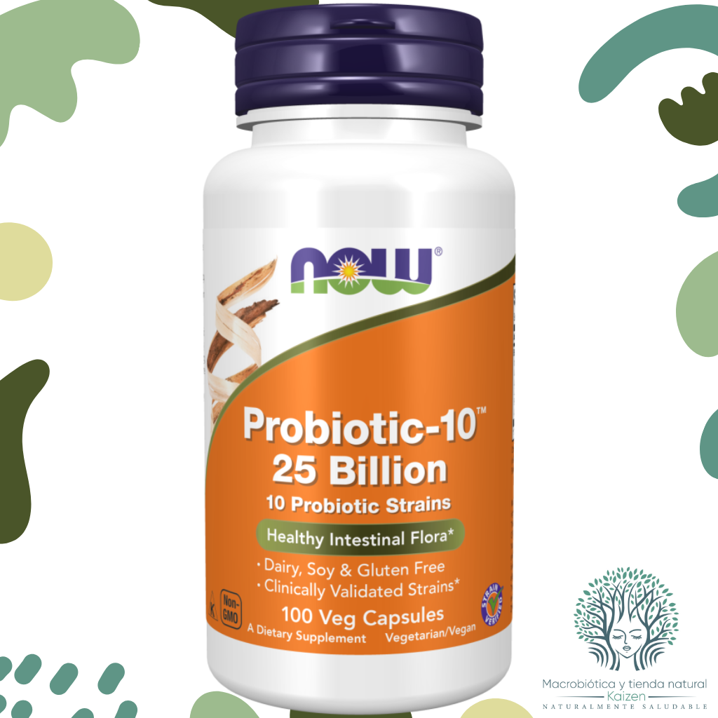 Capsulas Probioticos  25 BILLONES 10 Cepas 50 unidades NOW - Imagen principal