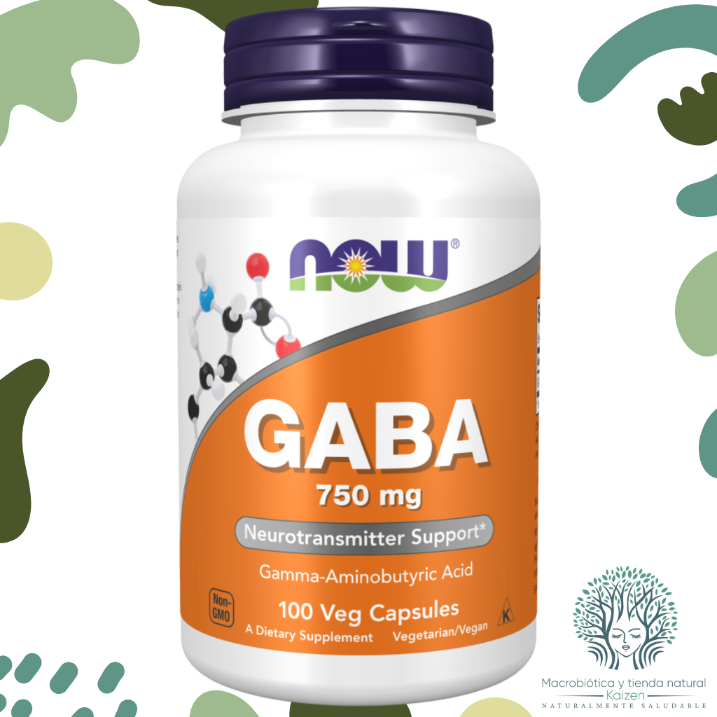 Capsulas GABA 750MG 100 unidades NOW - Imagen principal