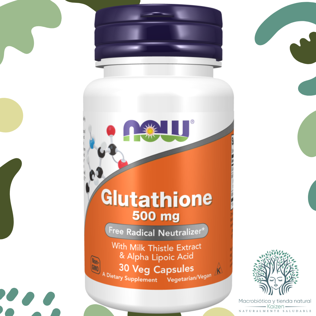 Capsulas GLUTATION 500mg 30 unidades NOW - Imagen principal