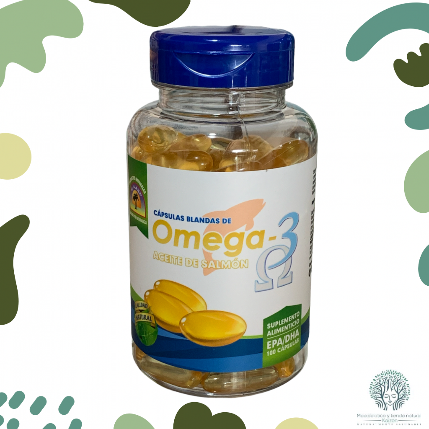 Capsulas Omega 3 Salmon 100 unidades MANA - Imagen principal