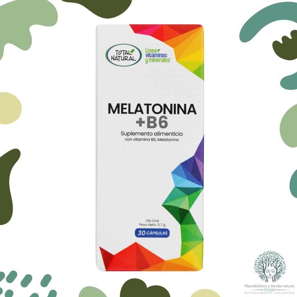Capsulas Melatonina con Vitamina B6 30 unidades TOTAL NATURAL