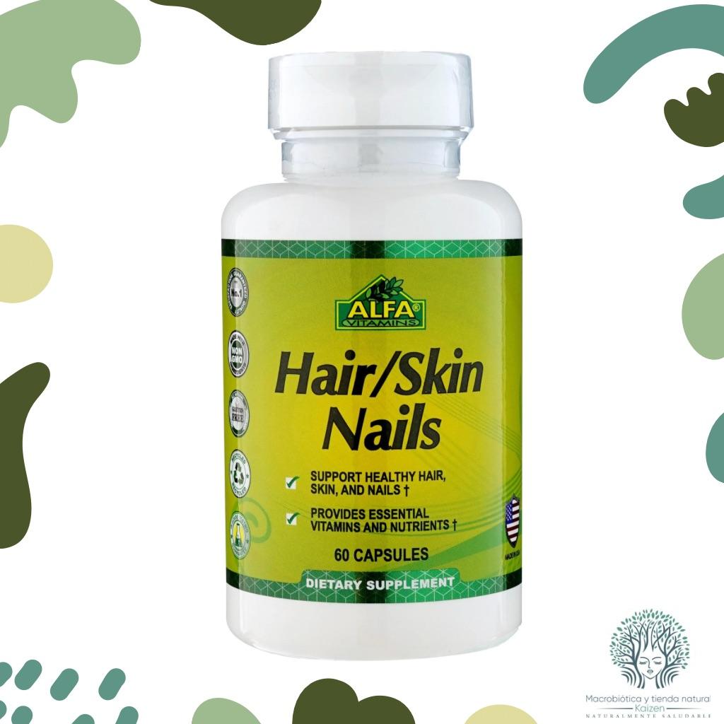 Capsulas Cabello Piel y U&ntilde;as 60 unidades ALFA VITAMINS - Imagen principal