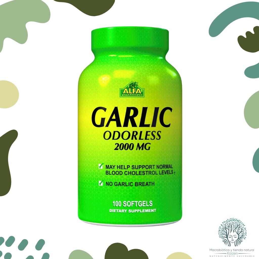 Capsulas Ajo sin olor 100 unidades  ALFA VITAMINS