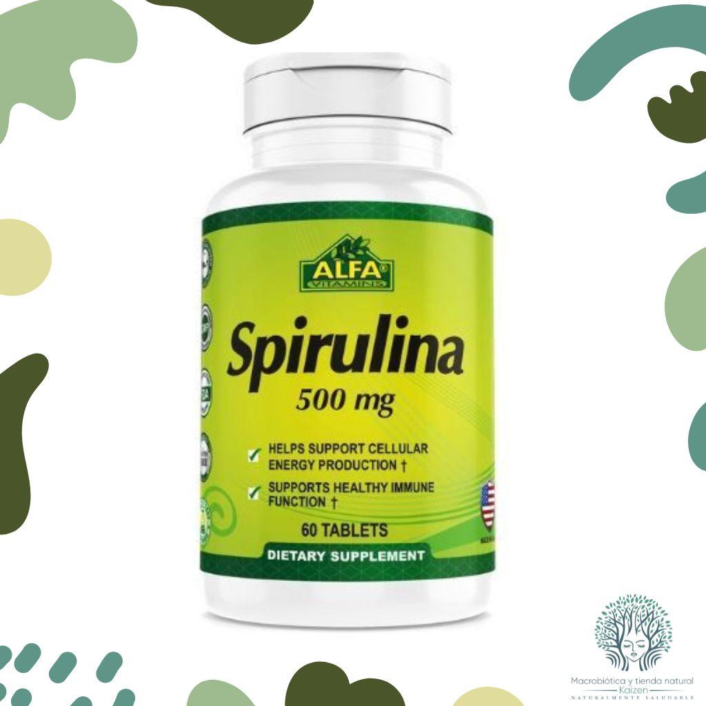 Capsulas Spirulina 60 unidades ALFA VITAMINS