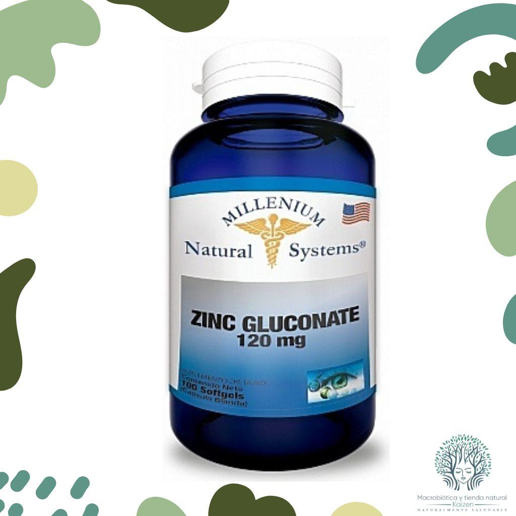 Capsulas Zinc 120mg 100 unidades MILLENIUM - Imagen principal
