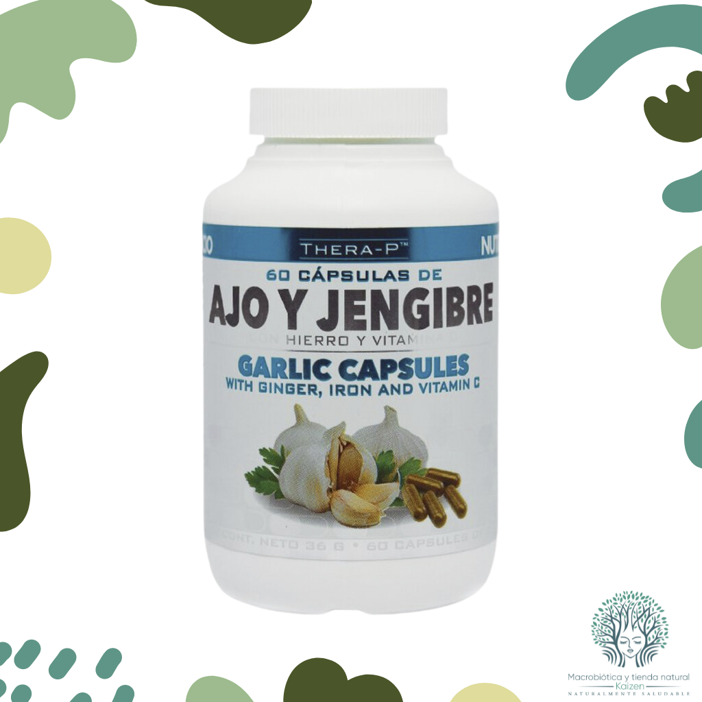 Capsulas Ajo y Jengibre 60 THERA P