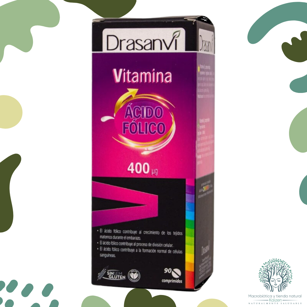 Capsulas Acido Folico Vitamina B9 400 &micro;g 90 unidades Drasanvi - Imagen principal