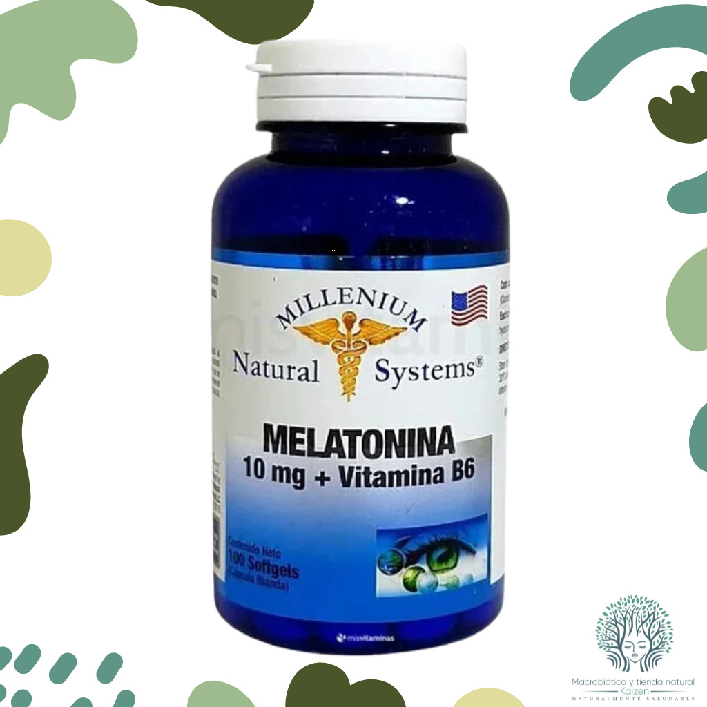 Capsulas Melatonina 10mg 100 unidades MILLENIUM - Imagen principal