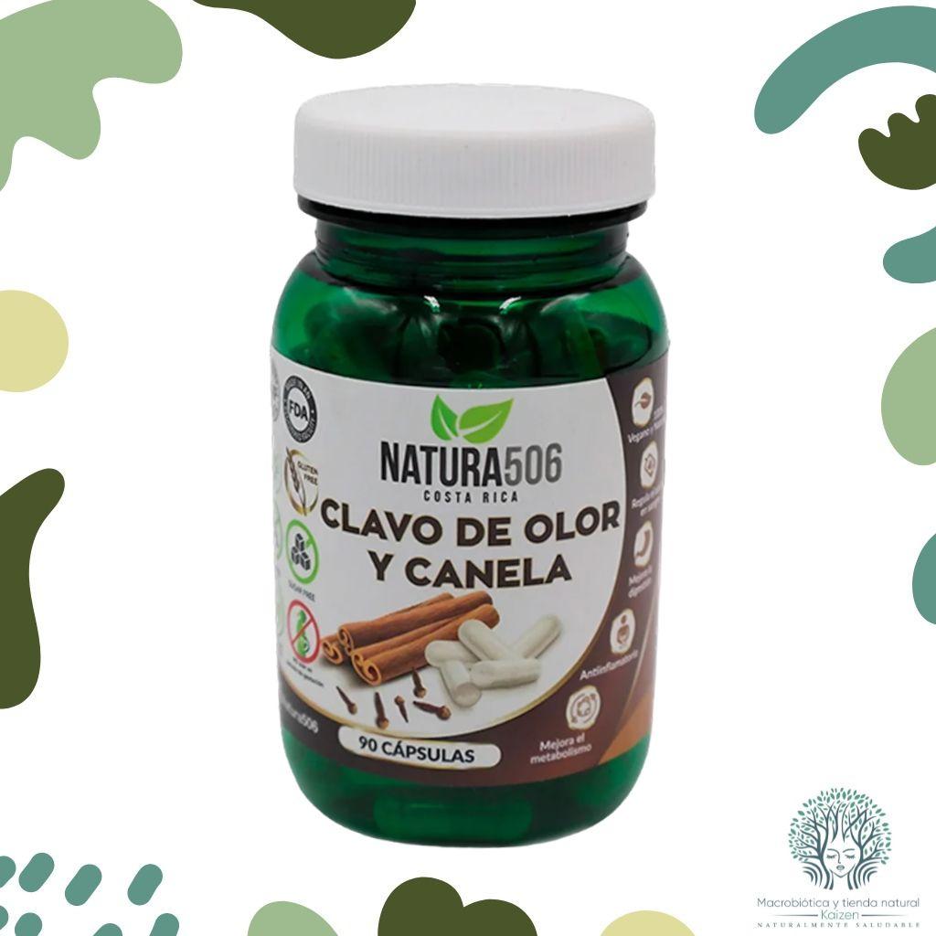 Capsulas Clavo de Olor Canela 90 unidades NATURA506 - Imagen principal