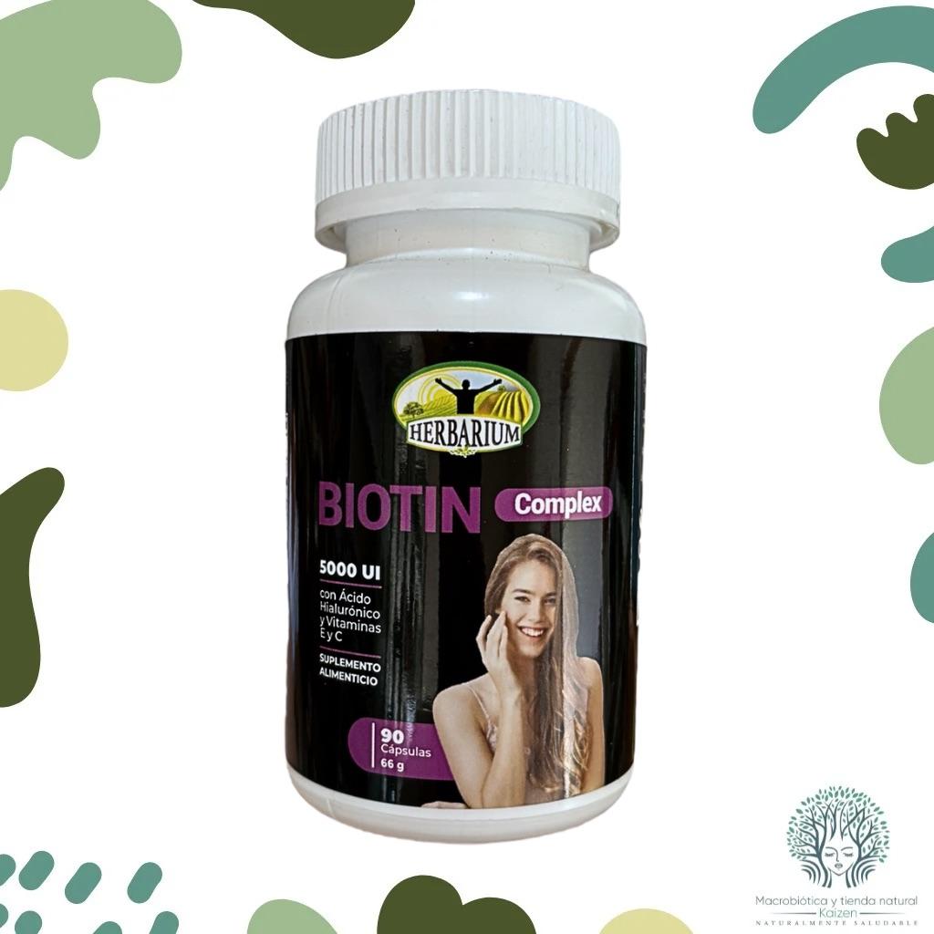 Capsulas Biotina Complex con Acido Hialuronico 90 unidades HERBARIUM - Imagen principal