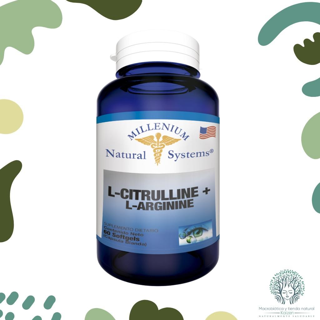 Capsulas L citrulina  L arginina 60 unidades MILLENIUM