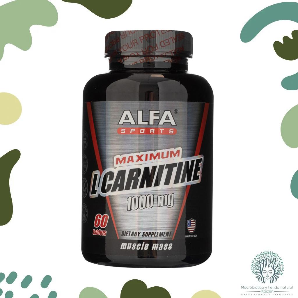 Capsulas L Carnitina 1000MG 60 unidades ALFA SPORT