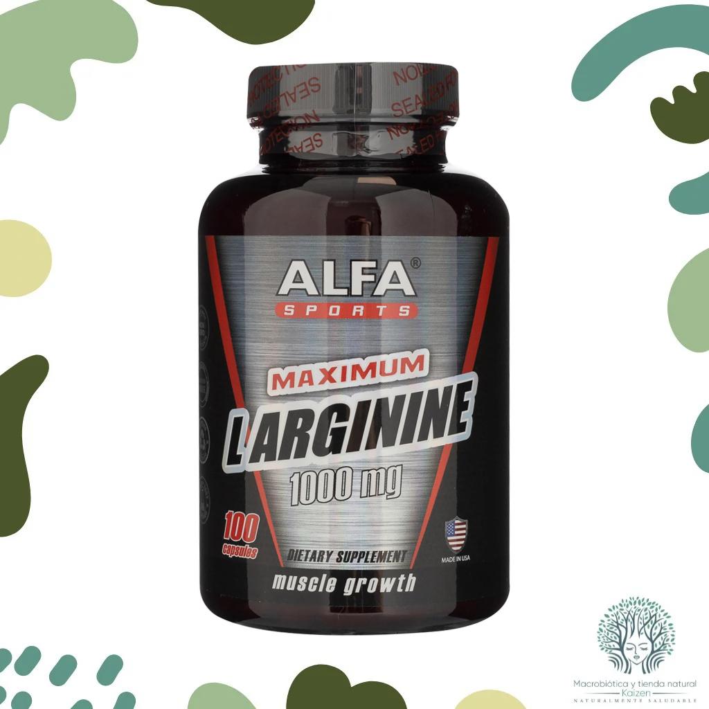 Capsulas L Arginina 1000MG 100 unidades ALFA SPORT 