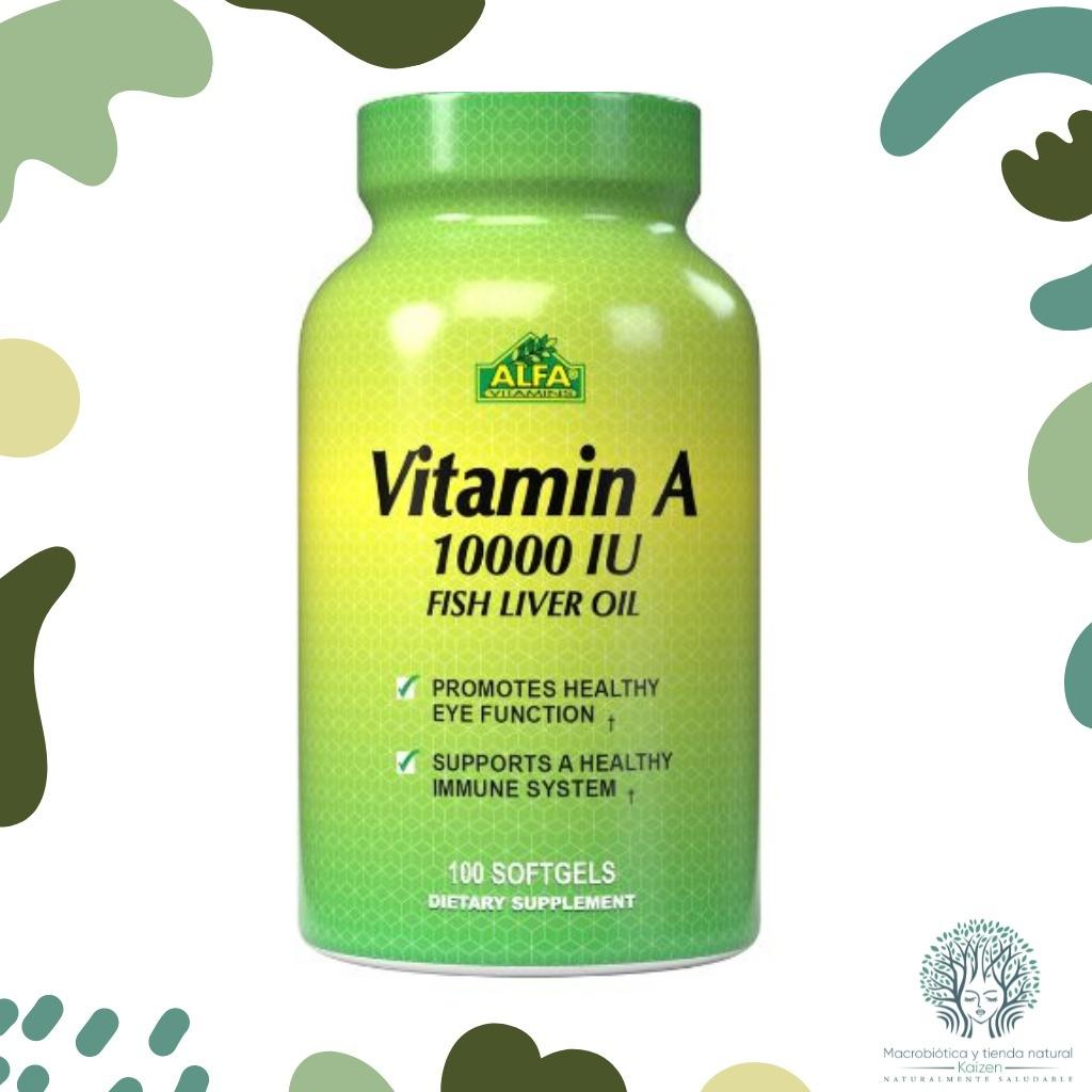 Capsulas Vitamina A 10000IU ALFA VITAMINS - Imagen principal
