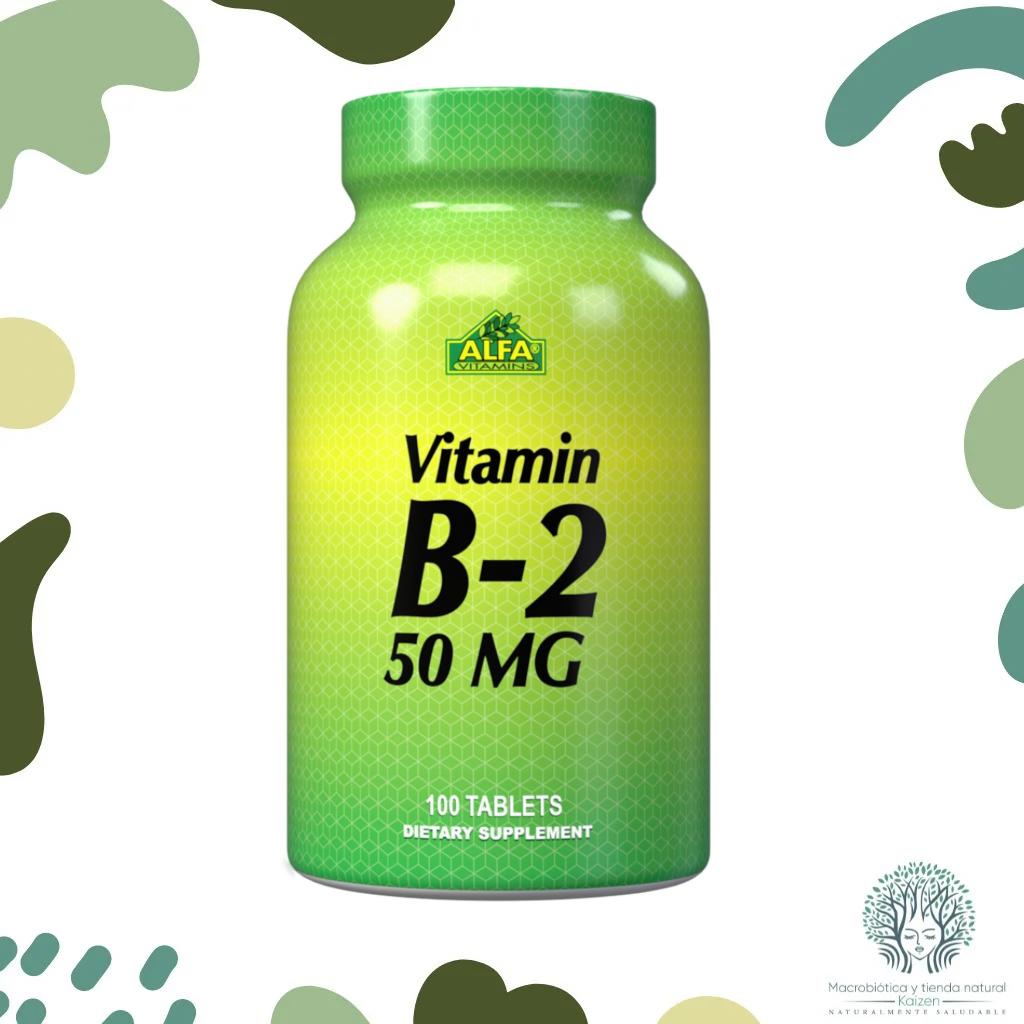 Capsulas Vitamina B2 100 unidades ALFA VITAMINS - Imagen principal