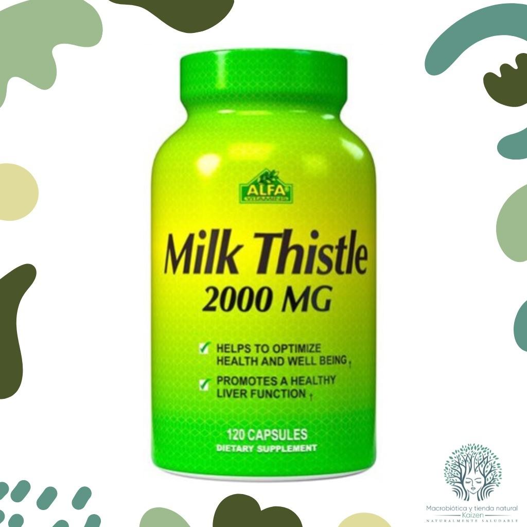 Capsulas Milk Thistle Cardo Mariano 120 unidades ALFA VITAMINS