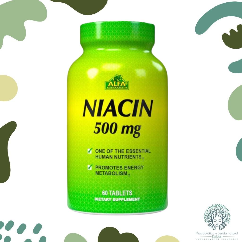 Capsulas Niacin 500mg 60 unidades ALFA VITAMINS - Imagen principal