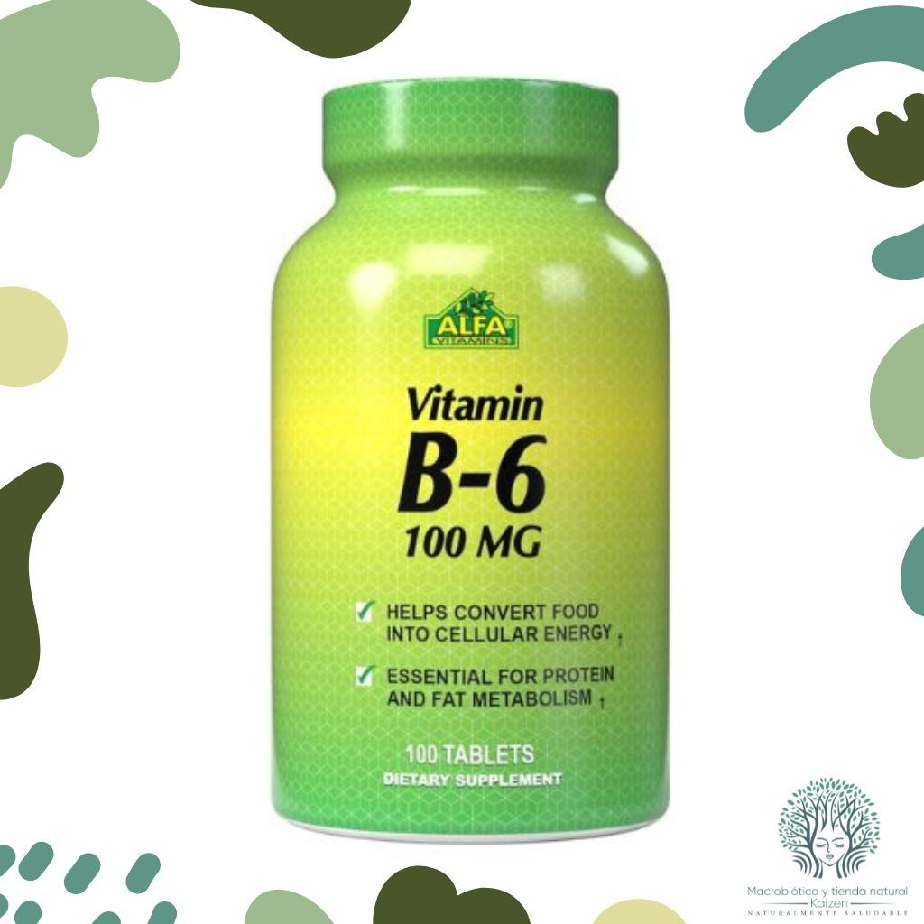 Capsulas Vitamina B6 100 unidades ALFA VITAMINS - Imagen principal
