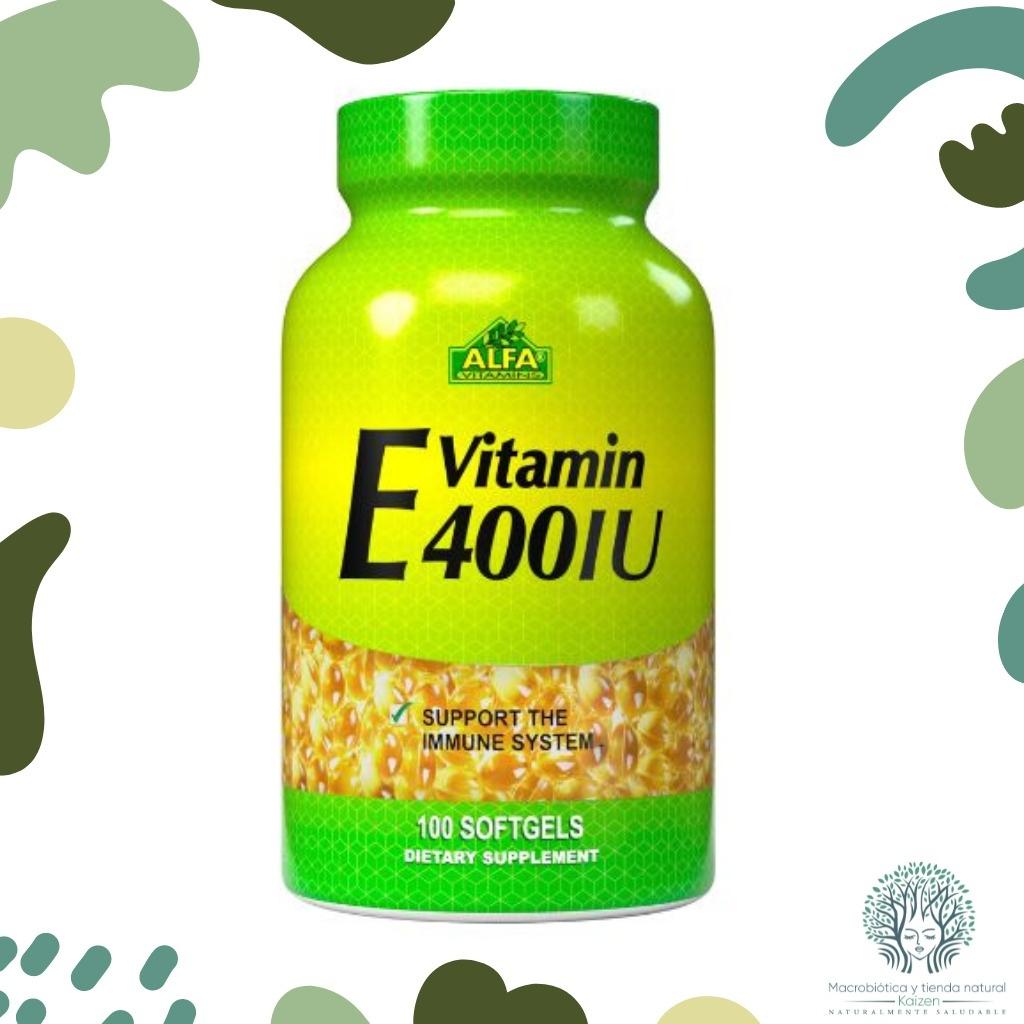 Capsulas Vitamina E 400UI 100 unidades ALFA VITAMINS