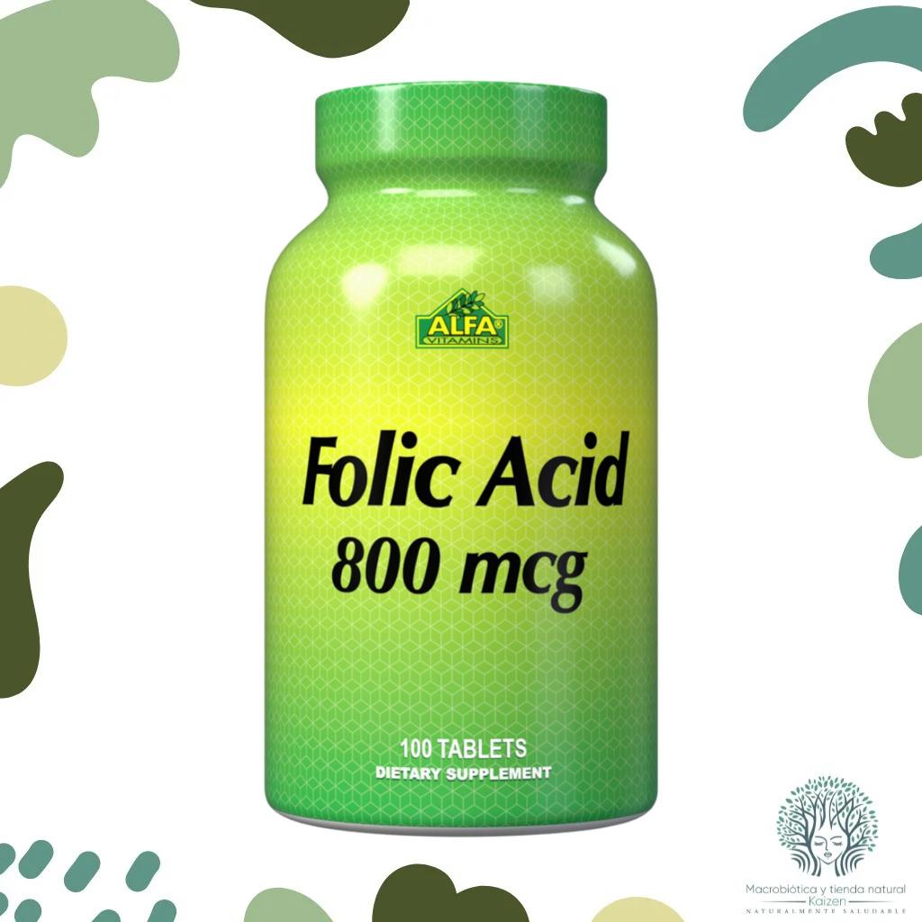 Capsulas Acido Folico 60 unidades ALFA VITAMINS - Imagen principal