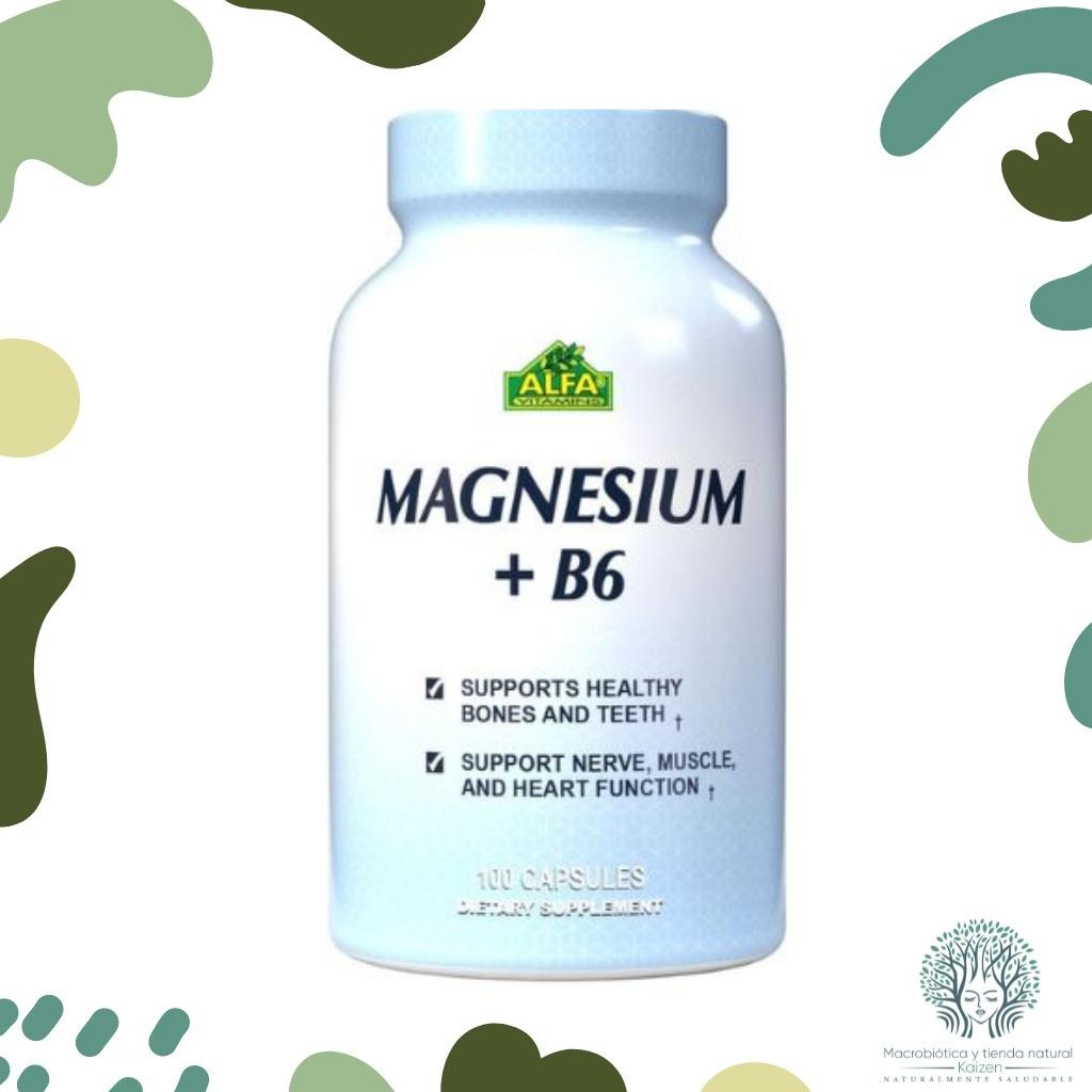 Capsulas Magnesio Gluconato con B6 100 unidades ALFA - Imagen principal