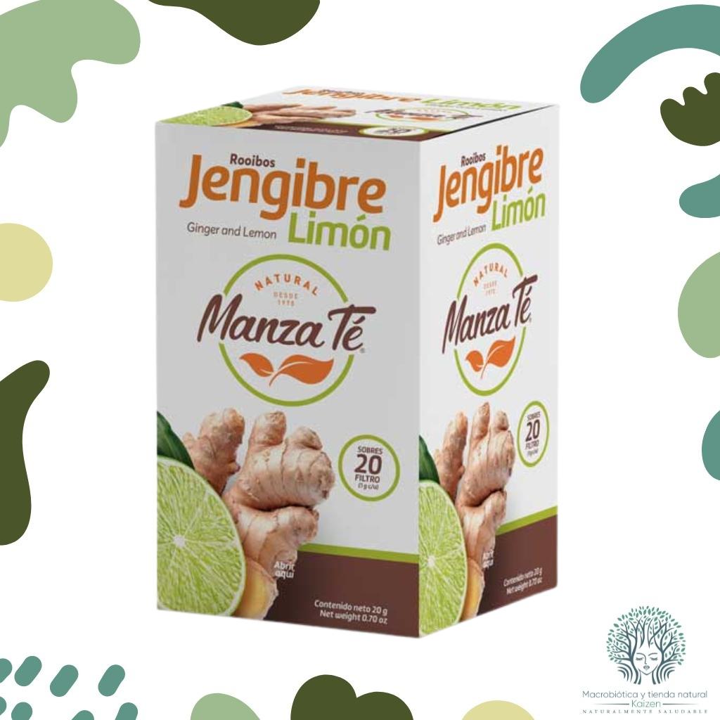 TE ROOIBOS JENGIBRE LIMON 25UND MANZATE  - Imagen principal
