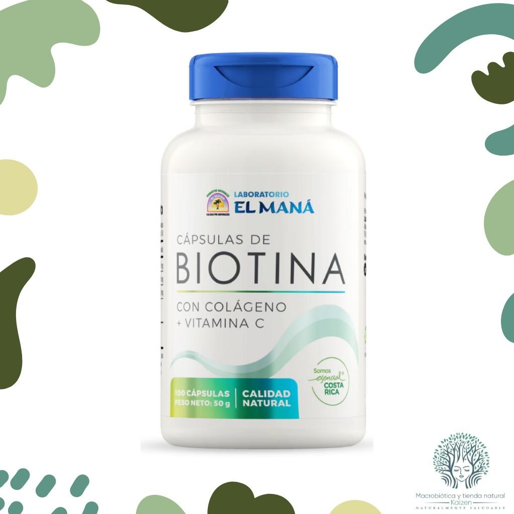 Capsulas Biotina Colageno 100 unidades MANA