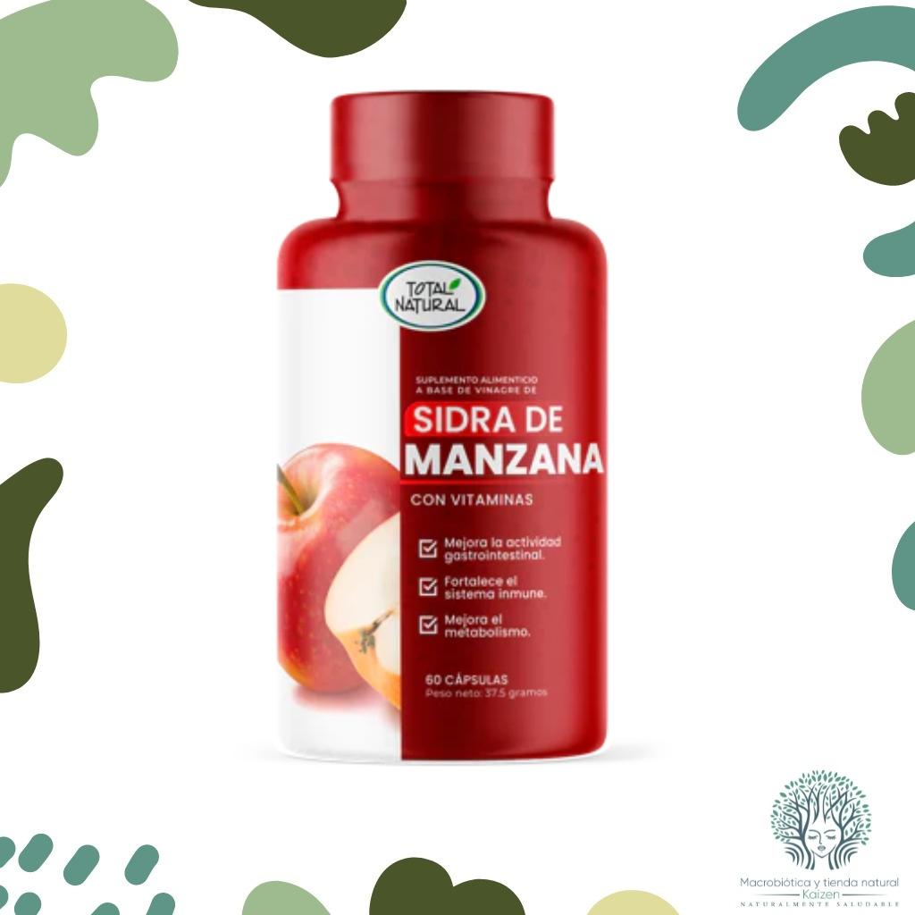 Capsulas Vinagre Manzana con vitaminas 60 unidades TOTAL NATURAL