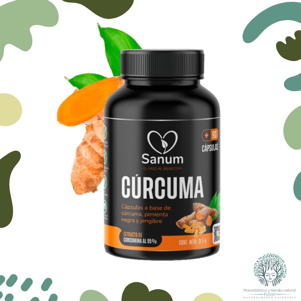 Capsulas Curcuma Jengibre Pimienta 90 unidades SANUM - Imagen principal