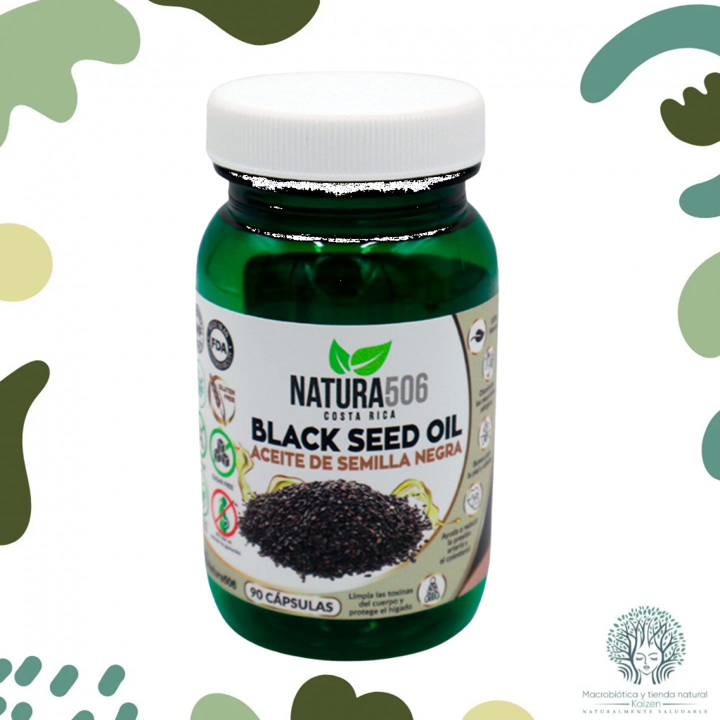 Capsulas Semilla Negra  Aceite Comino 90 unidades NATURA506 - Imagen principal