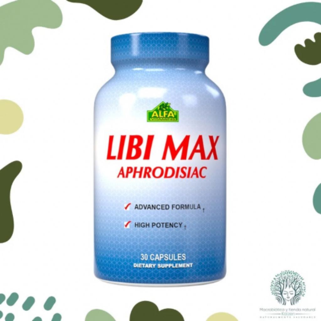 Capsulas LIBI MAX Afrodisiaco 30 unidades ALFA VITAMINS
