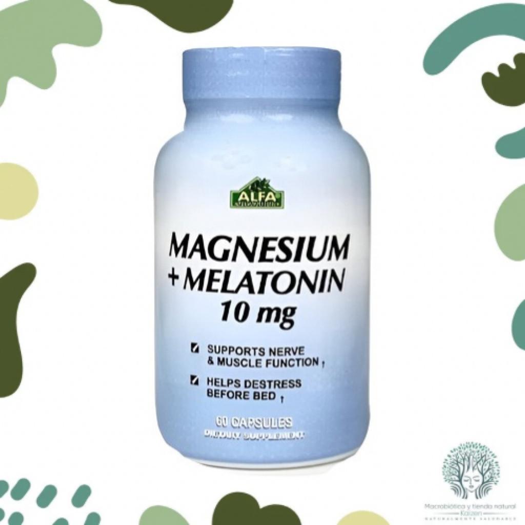 Capsulas Magnesio Melatonina 10mg ALFA VITAMINS - Imagen principal