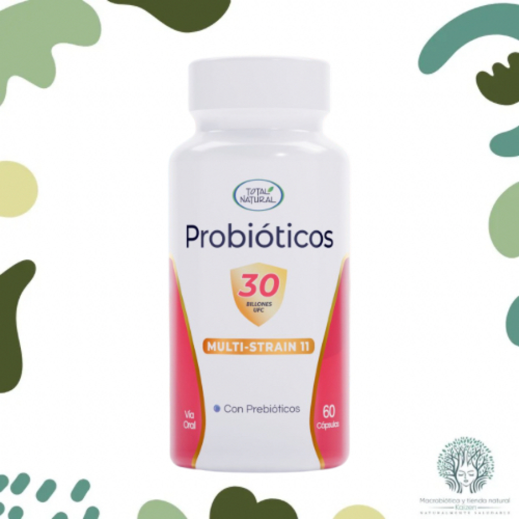 Capsulas Probioticos 30 Billones 60 unidades TOTAL NATURAL