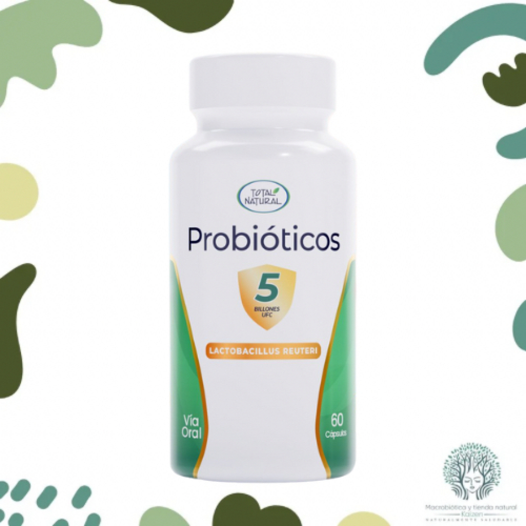 Capsulas Probioticos 5 Billones 60 unidades TOTAL NATURAL