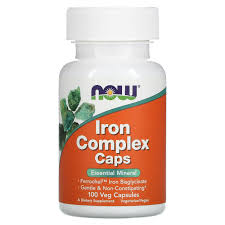 Capsulas Iron complex Hierro 100 Unidades NOW  - Imagen principal