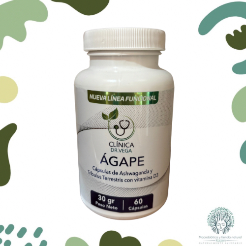 Capsulas AGAPE Ashwaganda Tribulis 60 unidades DR.VEGA