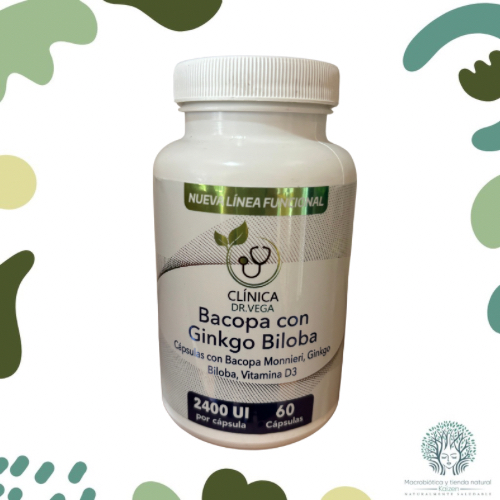Capsulas Bacopa con GInkgo Biloba 60 unidades DR.VEGA - Imagen principal