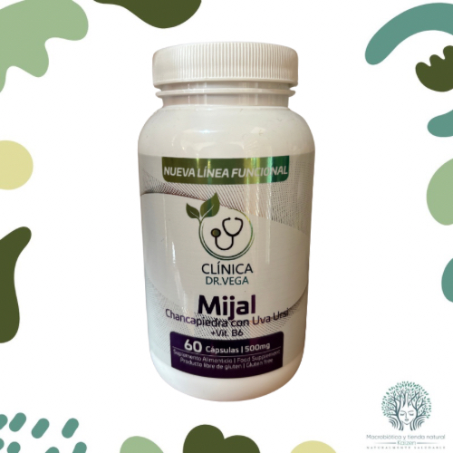 Capsulas MIJAL Chanca Piedra Uva Ursi 60 unidades DR.VEGA