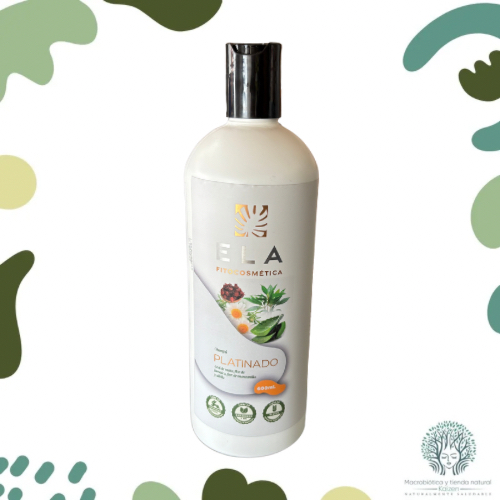 Shampoo Platinado 600ml ELA FITOCOSMETICA - Imagen principal