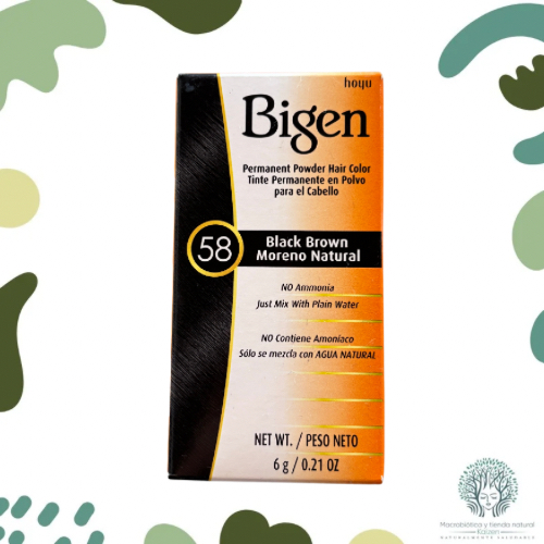 Tinte Natural Henna Moreno Natural 58  6G BIGEN - Imagen principal