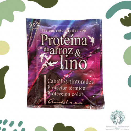 Tratamieto Capilar Proteina de Arroz y Lino 30g ANDREA