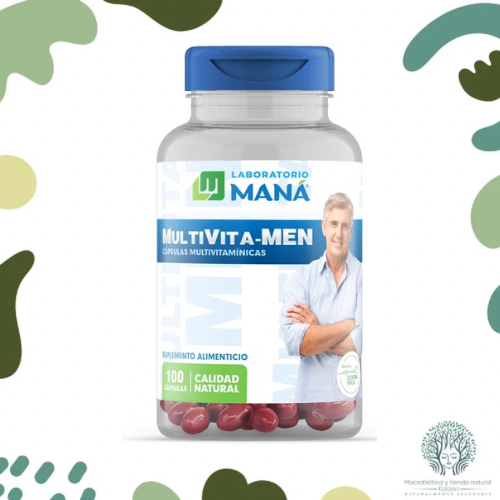 Capsulas Multivita Men 100 unidades MANA