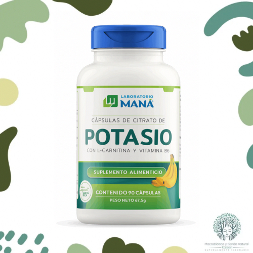 Capsulas Citrato de Potasio con L Carnitina 90 unidades MANA