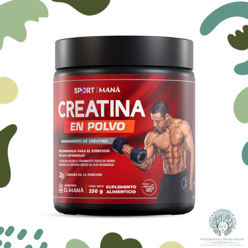 Monohidrato de Creatina en polvo 250g MANA 