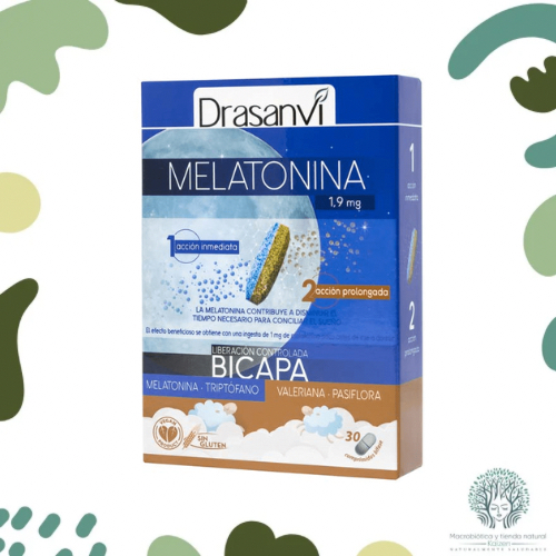Capsulas Melatonina Bicapa 30 unidades Drasanvi - Imagen principal