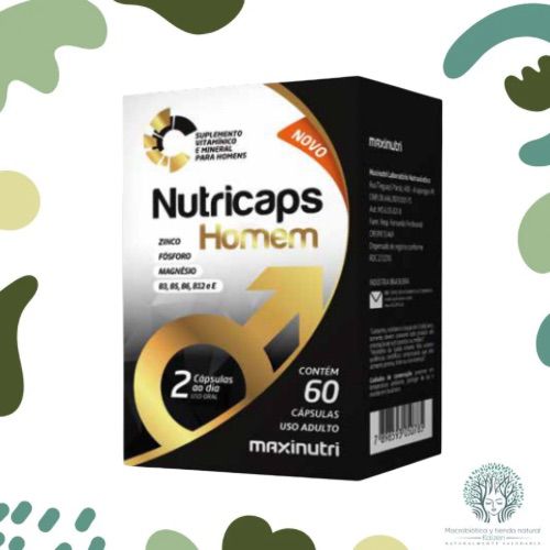 CAP. NUTRICAPS HOMEM X60 MAXINUTRI - Imagen principal