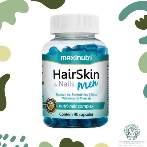 Capsulas  Cabello Piel U&ntilde;as MEN 90 unidades MAXINUTRI