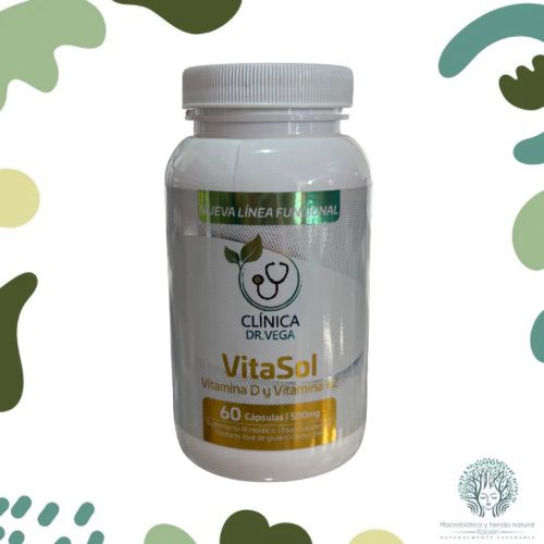 Capsulas VITASOL Vitamina D3 y vitamina K2 60 unidades DR.VEGA - Imagen principal
