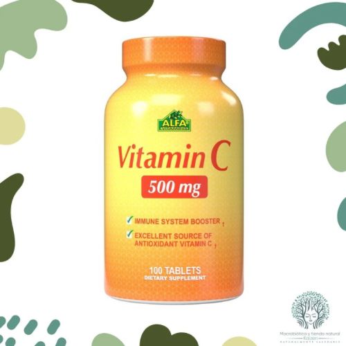 Capsulas Vitamina C 500MG 100 unidades ALFA VITAMINS